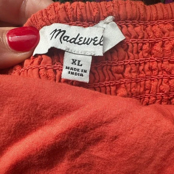 Madewell Eyelet Summertime Cami Midi Dress XL - Picture 5 of 5